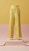 Pantalón amarillo sol pierna ancha
