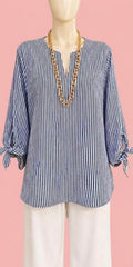 Blusa Rayas Marino & Distinción